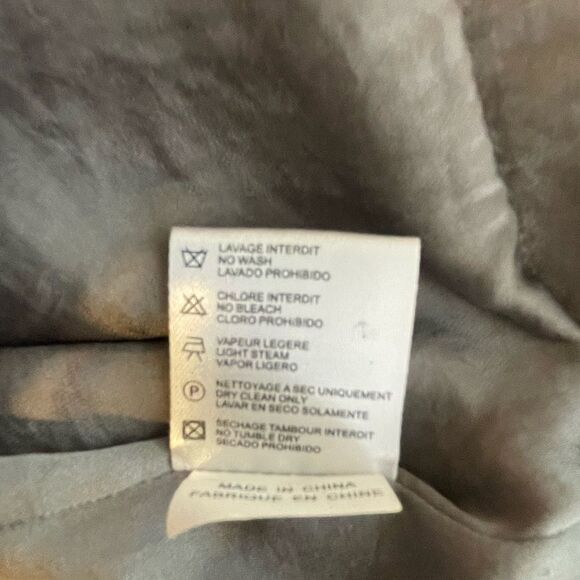 American Retro Aston Grey Leather Trim Jacket Size 40 - Picture 12 of 12